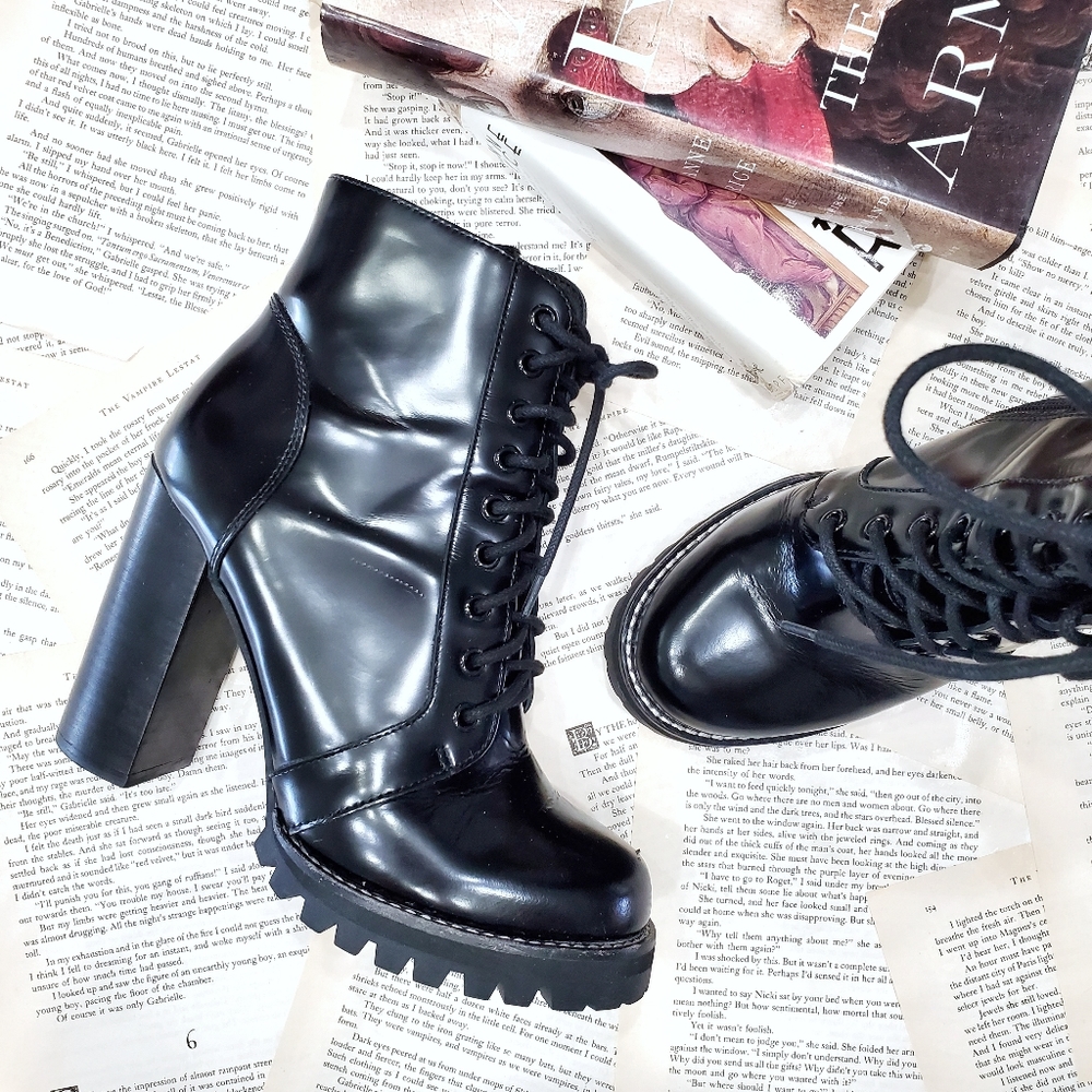 JEFFREY CAMPBELL Legion Leather Heeled Boots